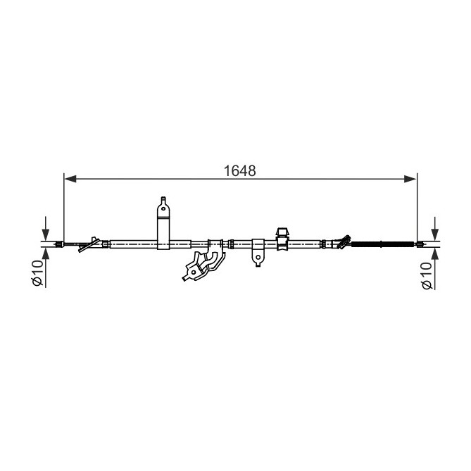 Cablu, frana de parcare BOSCH