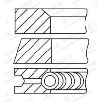 Set segmenti piston GOETZE