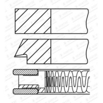 Set segmenti piston GOETZE