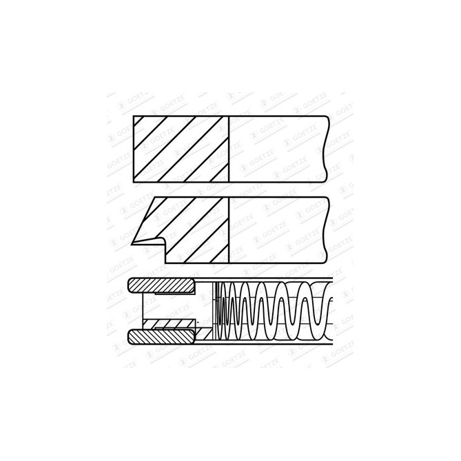 Set segmenti piston GOETZE