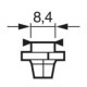 Bec de bord BOSCH PBX4 12V 1,2W BX8,4D (cutie 10buc)