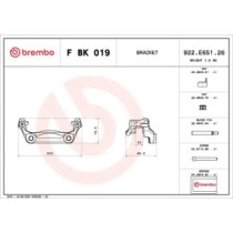 Set montaj etriere frana BREMBO