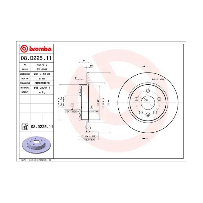 Disc frana BREMBO