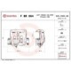 Etrier frana BREMBO Fata Stanga pentru MERCEDES SPRINTER 5-T (B907) 2.2D/3.0D 02.18-12.21, Diametru piston 52.0 mm, Grosime disc 28.0 mm