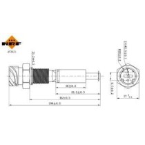 Senzor,nivel lichid de racire NRF