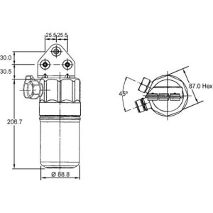 Uscator,aer conditionat MAHLE