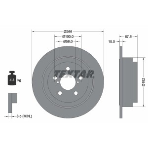 Disc frana TEXTAR