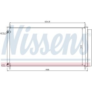 Condensator, climatizare NISSENS