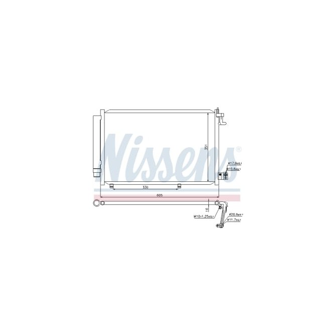 Condensator, climatizare NISSENS