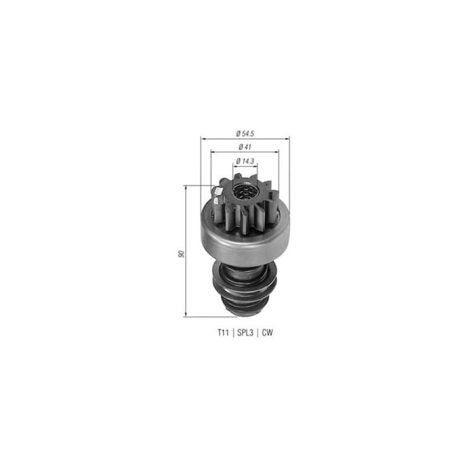 Pinion electromotor MAGNETI MARELLI