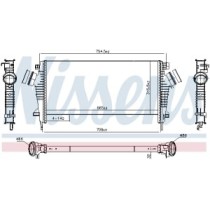 Intercooler, compresor NISSENS