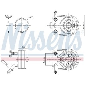 Radiator ulei, ulei motor NISSENS