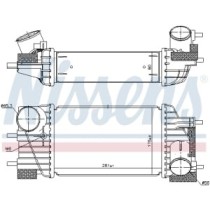 Intercooler, compresor NISSENS