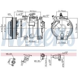 Compresor, climatizare NISSENS