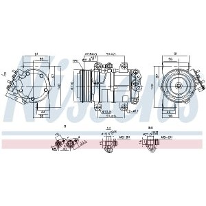 Compresor, climatizare NISSENS