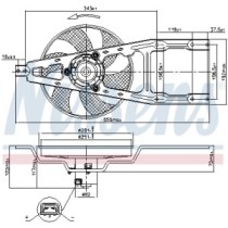 Ventilator, radiator NISSENS