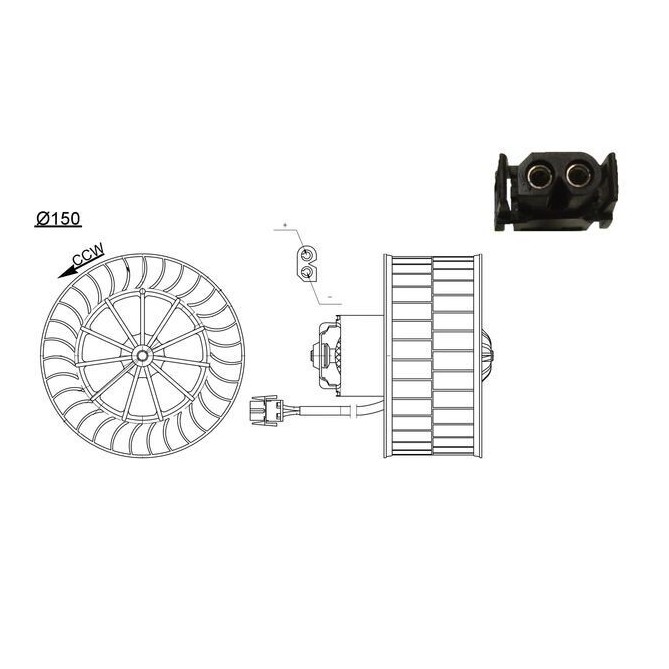 Ventilator, habitaclu MAHLE