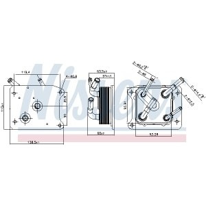 Radiator ulei, ulei motor NISSENS