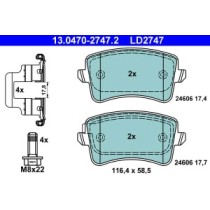 Set placute frana,frana disc ATE