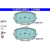 Set placute frana,frana disc ATE