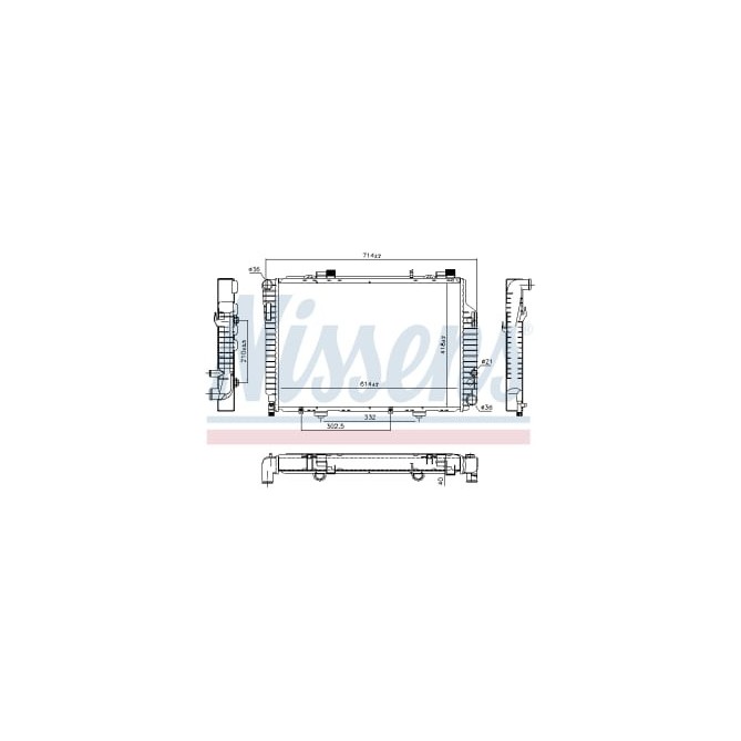 Radiator, racire motor NISSENS