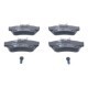 Set placute frana fata ATE cu suruburi de ghidare etrier VW TRANSPORTER T4 1.9D-2.8 07.90-06.03 dimensiuni 65.2mm x 129.9mm x 19.2mm