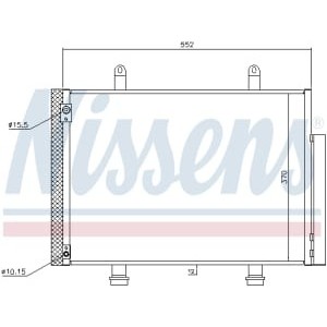 Condensator, climatizare NISSENS