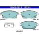 Set placute frana ceramica fata ATE pentru CHEVROLET CRUZE, ORLANDO, TRAX, VOLT; OPEL AMPERA, ASTRA J, MOKKA 61.1x148.2x19.1 mm