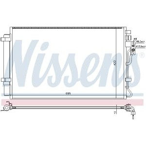 Condensator, climatizare NISSENS