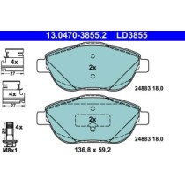 Set placute frana,frana disc ATE