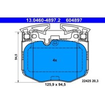 Set placute frana,frana disc ATE