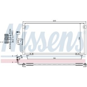 Condensator, climatizare NISSENS