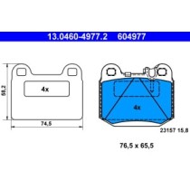 Set placute frana,frana disc ATE