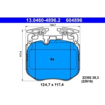 Set placute frana,frana disc ATE