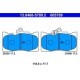 Set placute frana fata ATE pentru LEXUS GS, IS II, IS III, RC; TOYOTA MARK X II 2.0-4.6 04.05, dimensiuni 77.7x118.5x17.2 mm