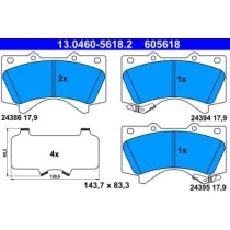 Set placute frana,frana disc ATE