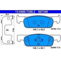 Set placute frana,frana disc ATE