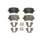 Set placute frana spate ATE cu suplimente suruburi ghidare etrier pentru AUDI A3 A4 B6 B7 A6 ALLROAD C6 discuri neventilate 55.9x105.3x17.1 mm