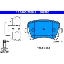 Set placute frana,frana disc ATE