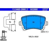 Set placute frana,frana disc ATE