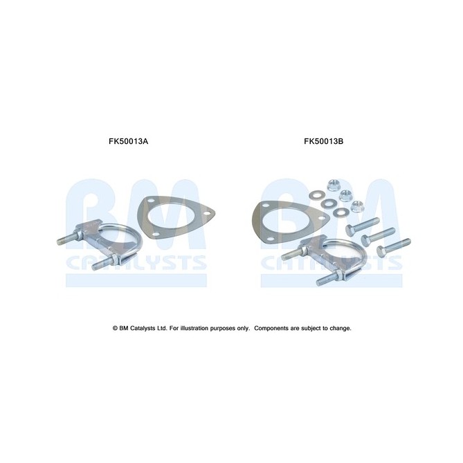 Set montare, sistem de esapament BM CATALYSTS