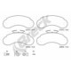 Set plăcuțe frână față, disc frână, compatibile cu MERCEDES MB (W631) 2.4D 02.88-02.96, dimensiuni 145.5 mm x 59.1 mm x 14.0 mm