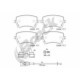 Set plăcuțe frână spate pentru VW CALIFORNIA T5 T6, MULTIVAN T5 T6, TRANSPORTER T5 T6, CARAVELLE T6 1.9D-3.2 04.03