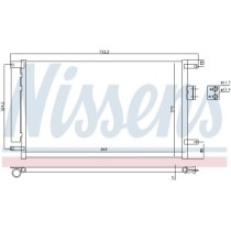 Condensator, climatizare NISSENS