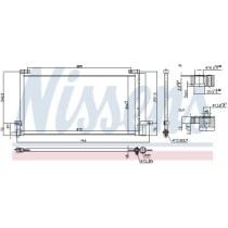 Condensator, climatizare NISSENS