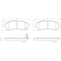 Set placute frana,frana disc BREMBO