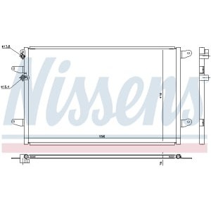 Condensator, climatizare NISSENS