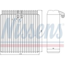 Evaporator, aer conditionat NISSENS