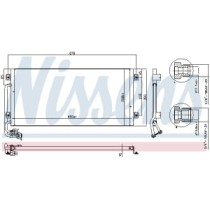 Condensator, climatizare NISSENS