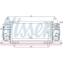 Intercooler, compresor NISSENS